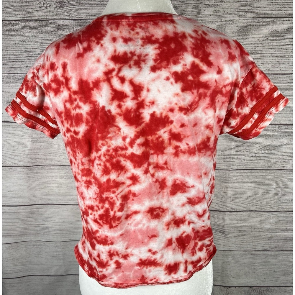Vintage Freeze Love Never Fails Tie Dye T Shirt Women's Small Red White - Picture 3 of 4